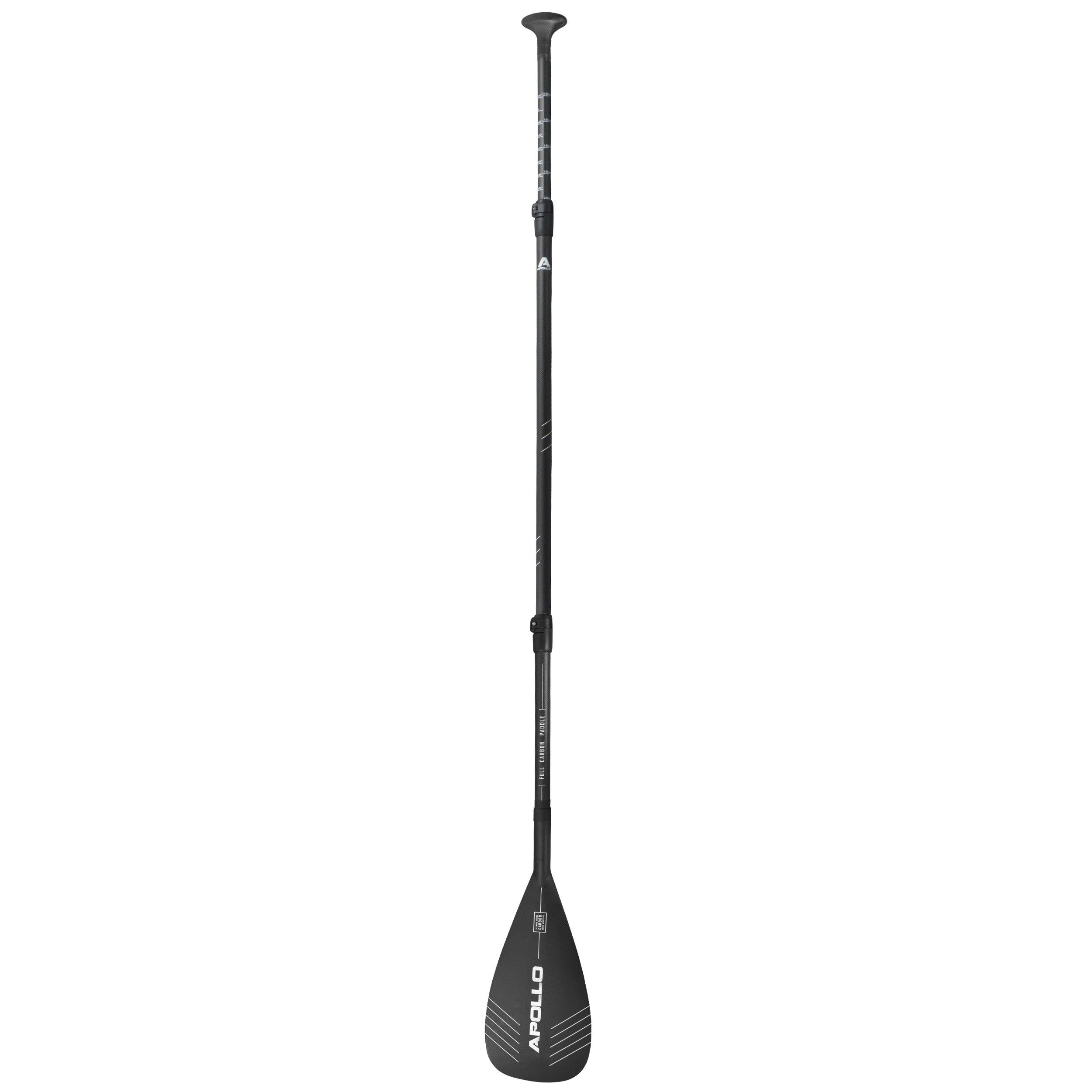 Apollo - Apollo SUP Paddel - 3 teiliges Stechpaddel aus Carbon und Fiberglas - Full Carbon Paddel