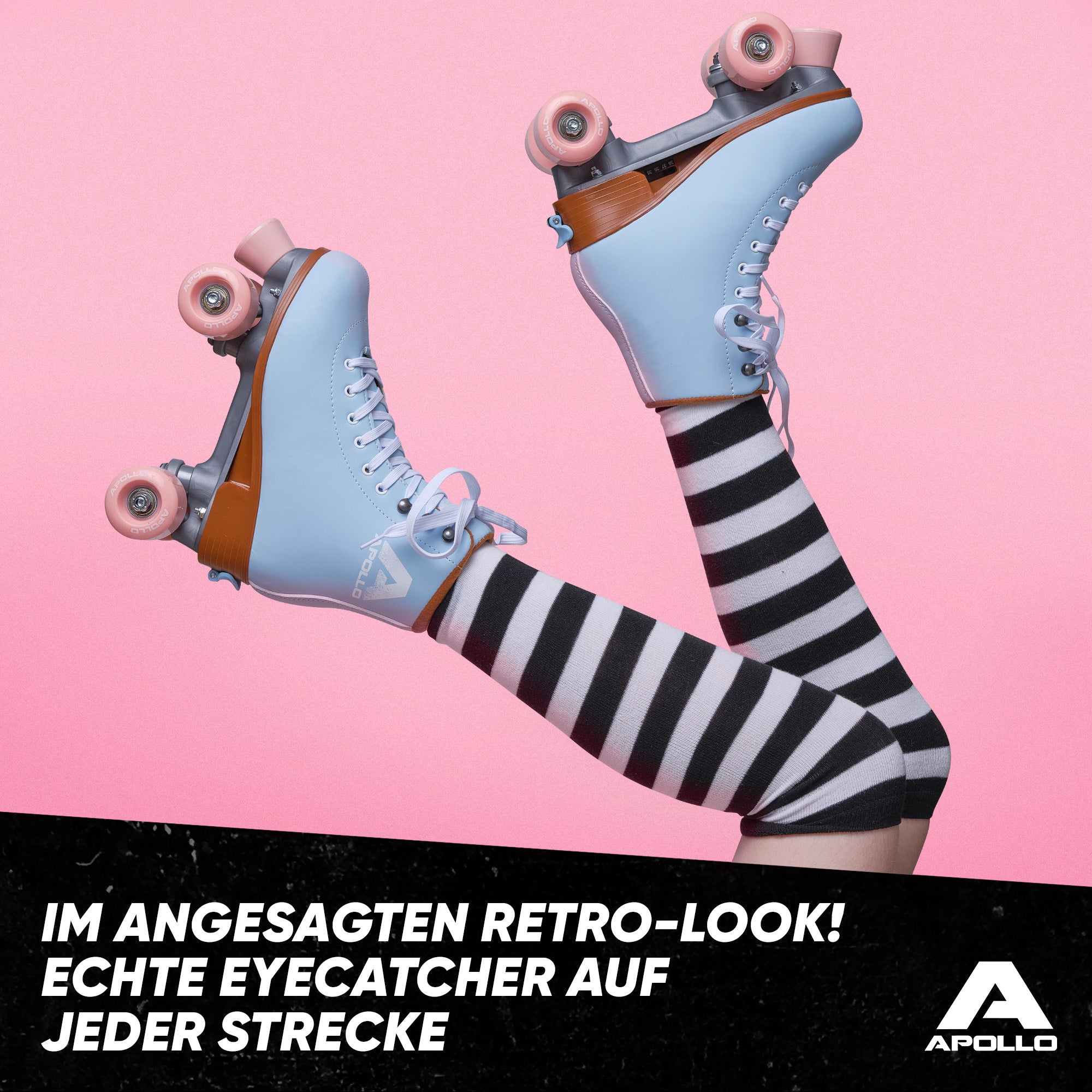 Apollo - Classic Roller Rollschuhe für Kinder und Erwachsene - Nightfever blue -