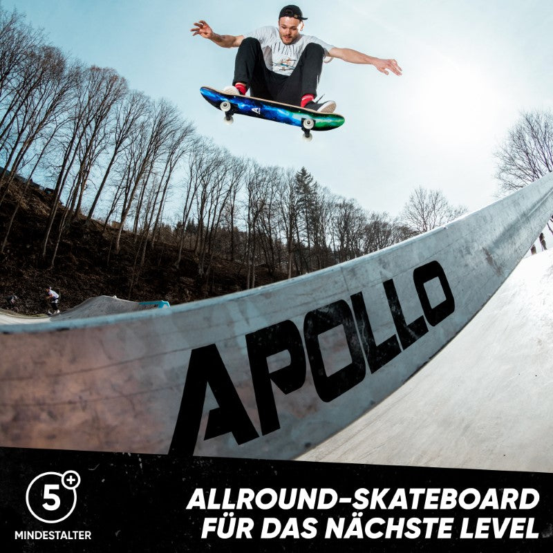 Apollo - Skateboard - Galaxy - 7-lagiges Holz-Komplettboard mit ABEC 7 -