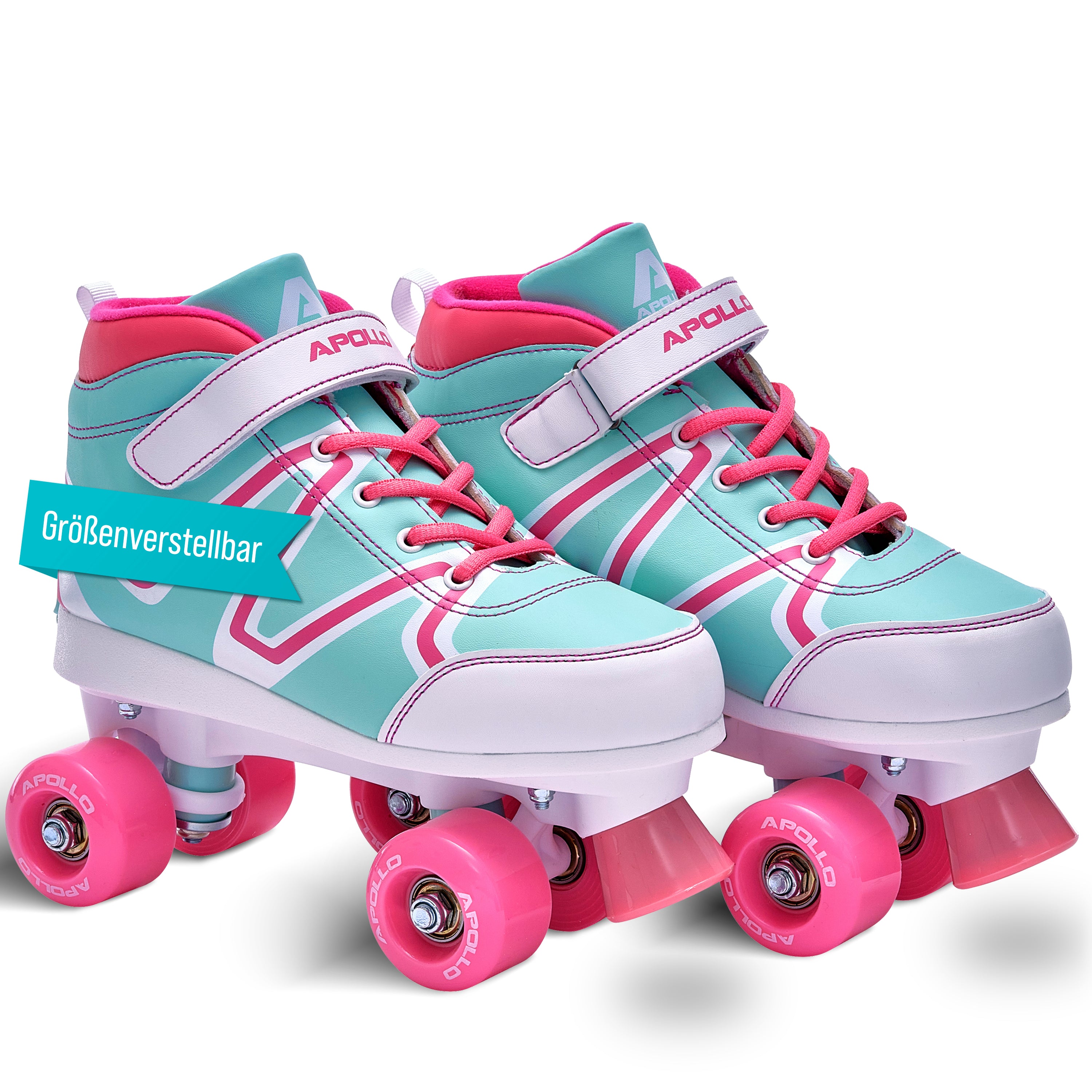 Apollo - Disco Roller Soft Boots größenverstellbare Rollschuhe für Kinder - Candy -