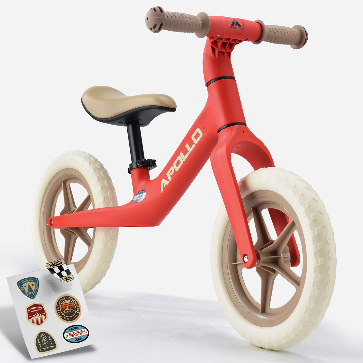 Apollo Funsport - Trailbuddy Laufrad ab 2 Jahre – 12 Zoll Kinderlaufrad - Red