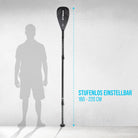 Apollo - Apollo SUP Paddel - 3 teiliges Stechpaddel aus Carbon und Fiberglas - Full Carbon Paddel