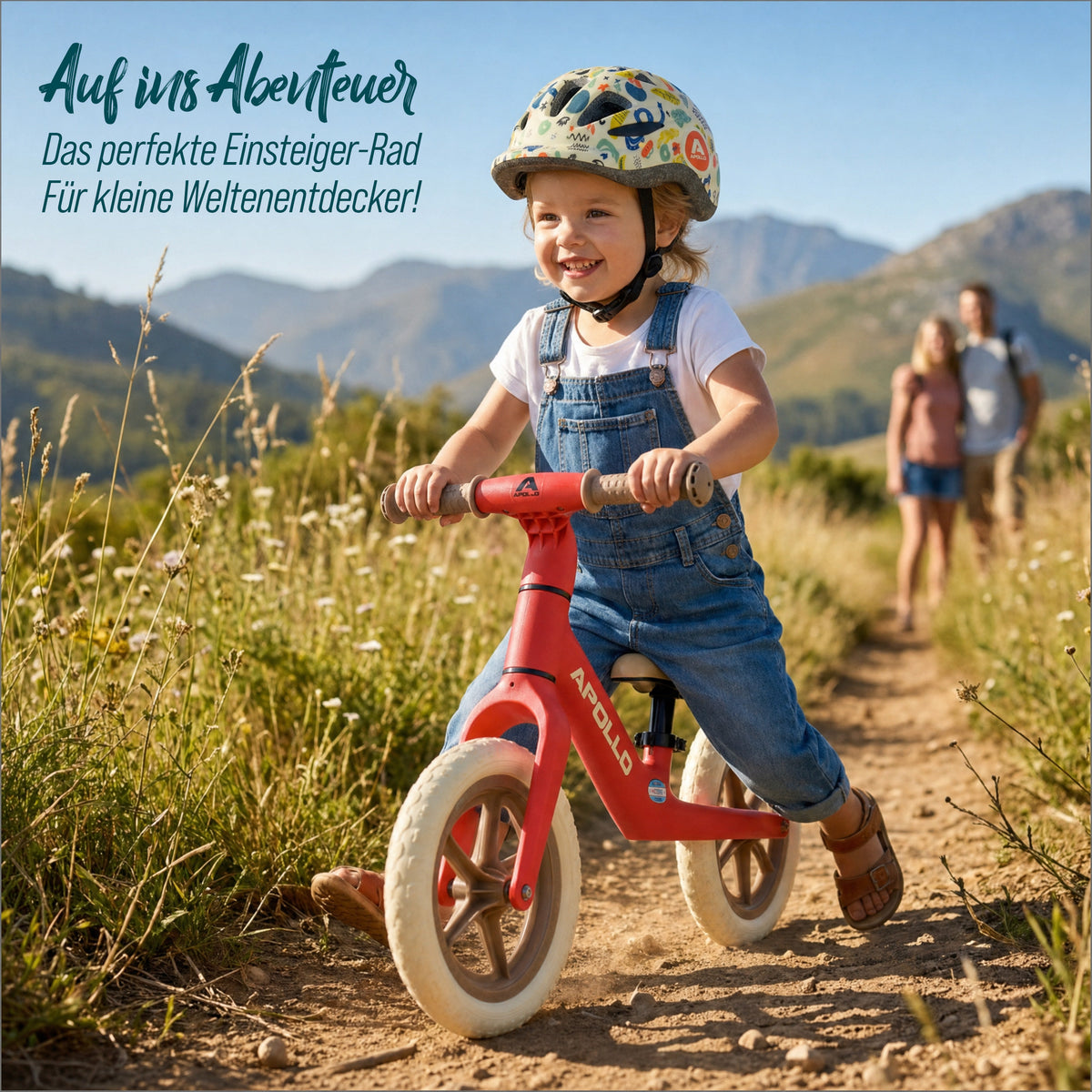 Apollo Funsport - Trailbuddy Laufrad ab 2 Jahre – 12 Zoll Kinderlaufrad - Red