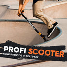 Apollo - Stunt Scooter 'Eagle' - eloxierter Profi Stuntroller mit ABEC 9 Kugellagern - Schwarz Grün Orange