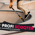 Apollo - Stunt Scooter 'Eagle' - eloxierter Profi Stuntroller mit ABEC 9 Kugellagern - Schwarz Mint Pink
