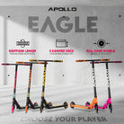 Apollo - Stunt Scooter 'Eagle' - eloxierter Profi Stuntroller mit ABEC 9 Kugellagern - Schwarz Orange