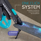 Apollo - Klappbarer City Roller "Artemis" höhenverstellbarer Tretroller für Kinder & Jugendliche - Galaxy