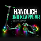 Apollo - Klappbarer City Roller für Kinder "Phantom" höhenverstellbarer Tretroller - Meteor