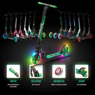 Apollo - Klappbarer City Roller für Kinder "Phantom" höhenverstellbarer Tretroller - Meteor