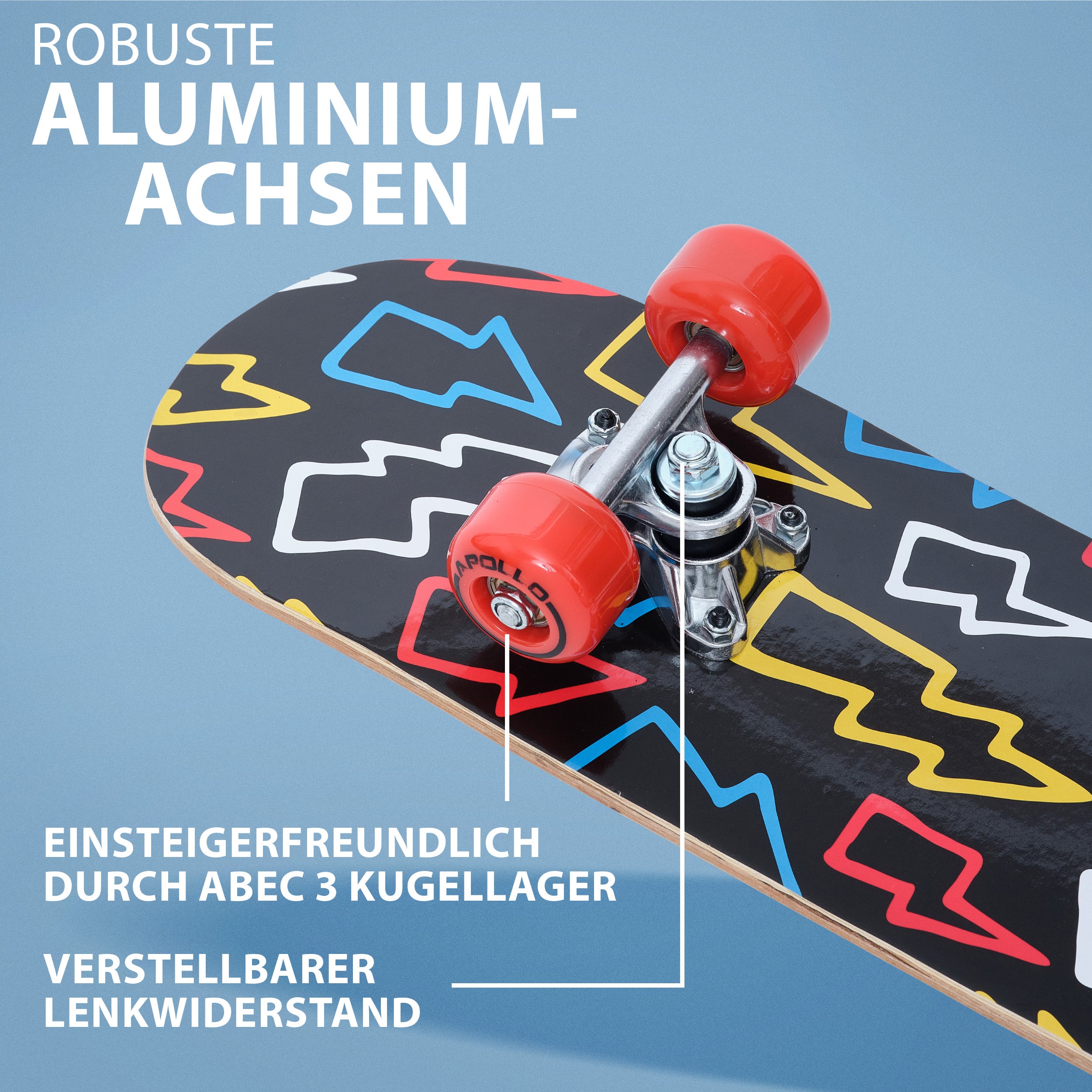Apollo - Kinder Skateboard - Flash - 61 cm -