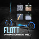 Apollo - Klappbarer City Roller für Kinder "Phantom" höhenverstellbarer Tretroller - Stars