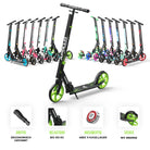 Apollo - Klappbarer City Roller für Kinder "Phantom" höhenverstellbarer Tretroller - Grün