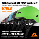 Apollo - Skatehelm, Multi Sport Helm Herren, Damen, Kinder, Kinderfahrradhelm verstellbar - Liquid Red