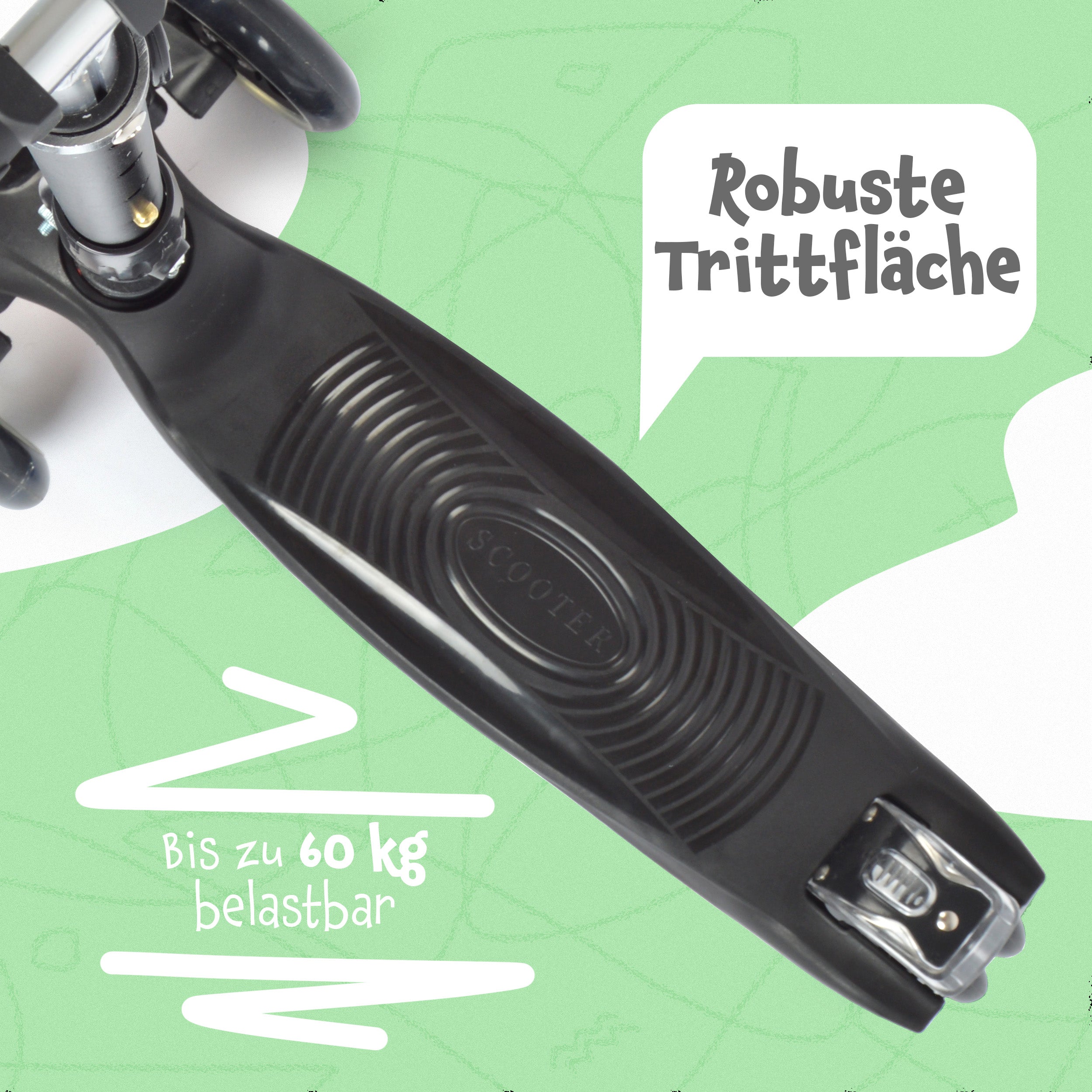 Apollo - Apollo Kinderroller Kids Whiz LED - in verschiedenen Farben - Schwarz