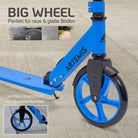 Apollo - Klappbarer City Roller "Artemis" höhenverstellbarer Tretroller für Kinder & Jugendliche - Blau