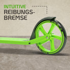 Apollo - Klappbarer City Roller "Artemis" höhenverstellbarer Tretroller für Kinder & Jugendliche - Grün