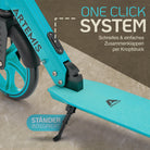 Apollo - Klappbarer City Roller "Artemis" höhenverstellbarer Tretroller für Kinder & Jugendliche - Mint
