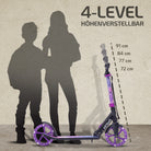 Apollo - Klappbarer City Roller "Artemis" höhenverstellbarer Tretroller für Kinder & Jugendliche - Starlight