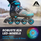 Apollo Funsport - Champion Adjustable Inline Skate (Mint) - L (39-42)