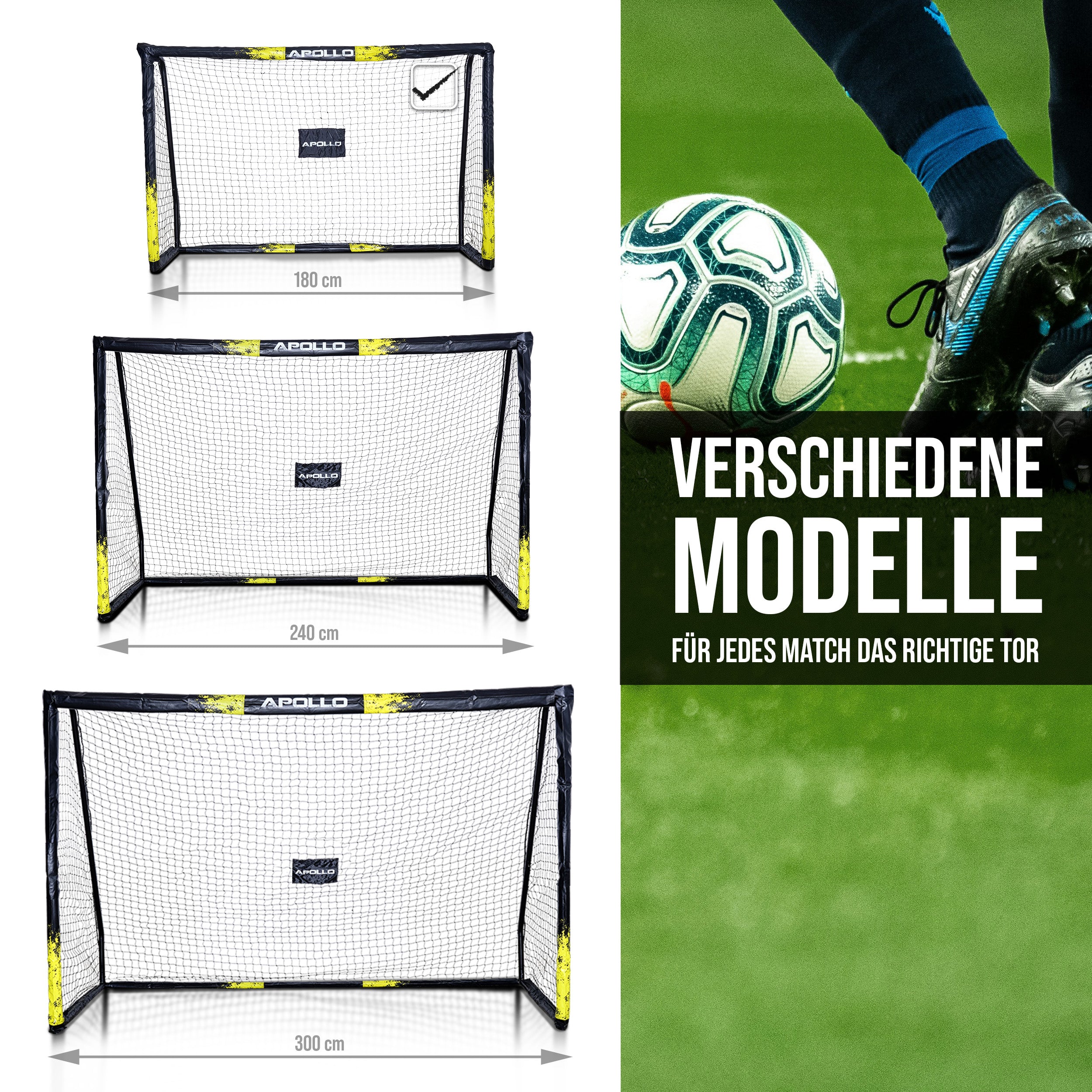 Apollo - Apollo Fußballtor - Goal Master - 180 cm