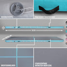 Apollo Funsport - Air Mat Pro - Air Tracking Matte - Mint 300x100x10