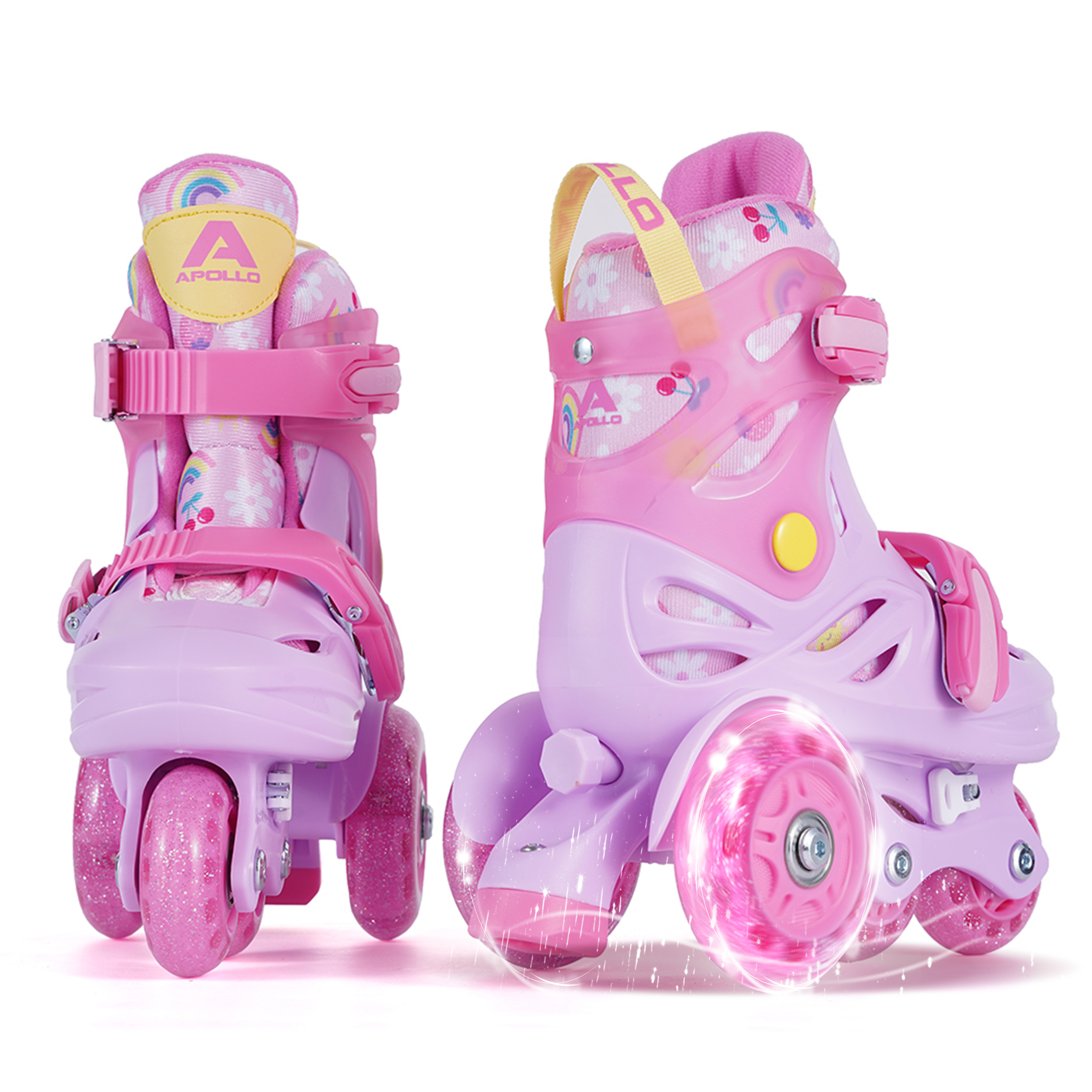 Apollo Funsport - Apollo Kids My 1st Skates - verstellbare Rollschuhe (Größe 26–30) für Kinder - Pink