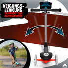 Apollo Funsport - Apollo Whizzie LED Kinderroller, höhenverstellbarer Dreiradscooter für Kinder ab 3 Jahre - Black Blaze