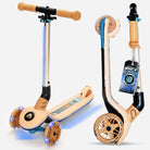 Apollo Funsport - Apollo Whizzie LED Kinderroller, höhenverstellbarer Dreiradscooter für Kinder ab 3 Jahre - Giraffe