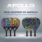 Apollo Funsport - Padelschläger / Padel Rackets - 12 K Wave - Mint Blue