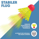 Apollo - Speed Badminton Set - inkl. Tasche, 2x Schläger, Bälle - Blau