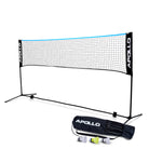 Apollo - Badminton Netz - Volleyball Netz, höhenverstellbar, verschiedene Breiten - Blau