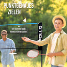 Apollo - Badminton Netz - Volleyball Netz, höhenverstellbar, verschiedene Breiten - Blau