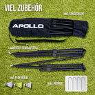 Apollo - Badminton Netz - Volleyball Netz, höhenverstellbar, verschiedene Breiten - Rot