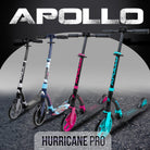 Apollo - Apollo Scooter - "Hurricane" City-Scooter mit Federung - Schwarz Pink