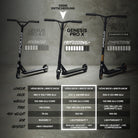 Apollo - High End Stunt Scooter - Genesis Pro X Stuntscooter mit ABEC 9 Kugellagern - Schwarz