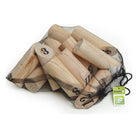 Ocean 5 - Nummern Kubb – Wurfspiel aus Holz, 12 Zahlenklötze + Wurfholz -