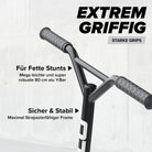Apollo - Stunt Scooter - Genius Pro Robuster Kinder Scooter mit ABEC 9 Kugellager - Schwarz Silber
