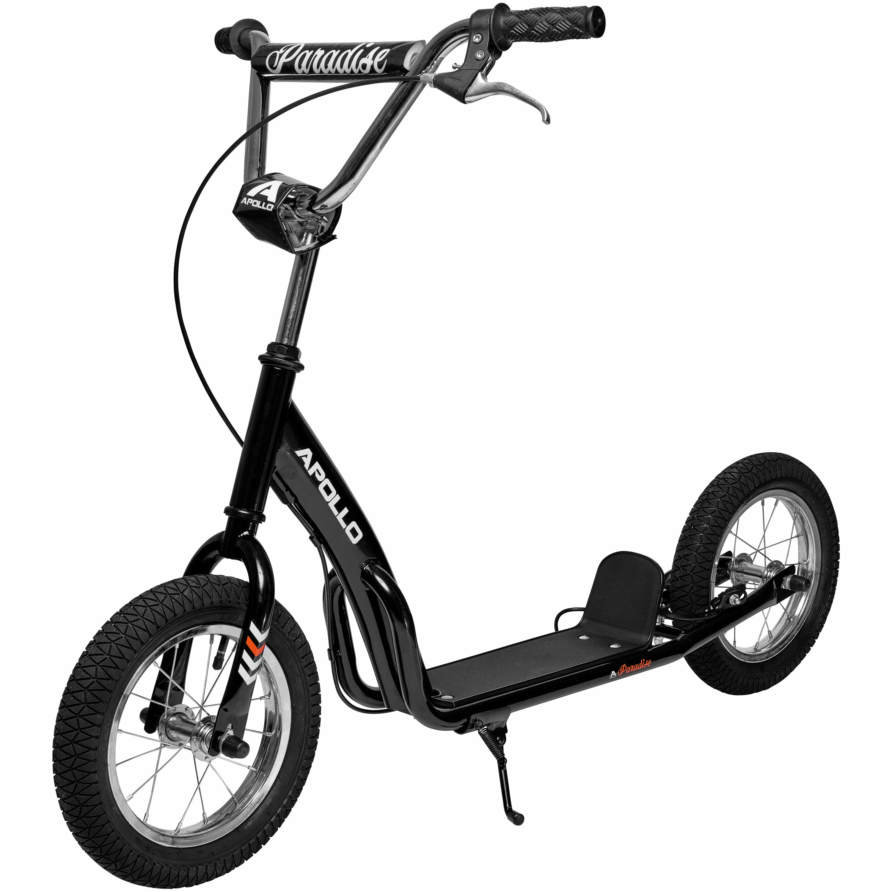 Apollo - Retro Scooter Paradise Roller mit Luftreifen 12,5 Zoll - Schwarz
