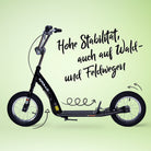 Apollo - Retro Scooter Paradise Roller mit Luftreifen 12,5 Zoll - Schwarz