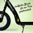 Apollo - Retro Scooter Paradise Roller mit Luftreifen 12,5 Zoll - Schwarz