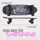 Apollo - Surf Style Board - Black Marble -
