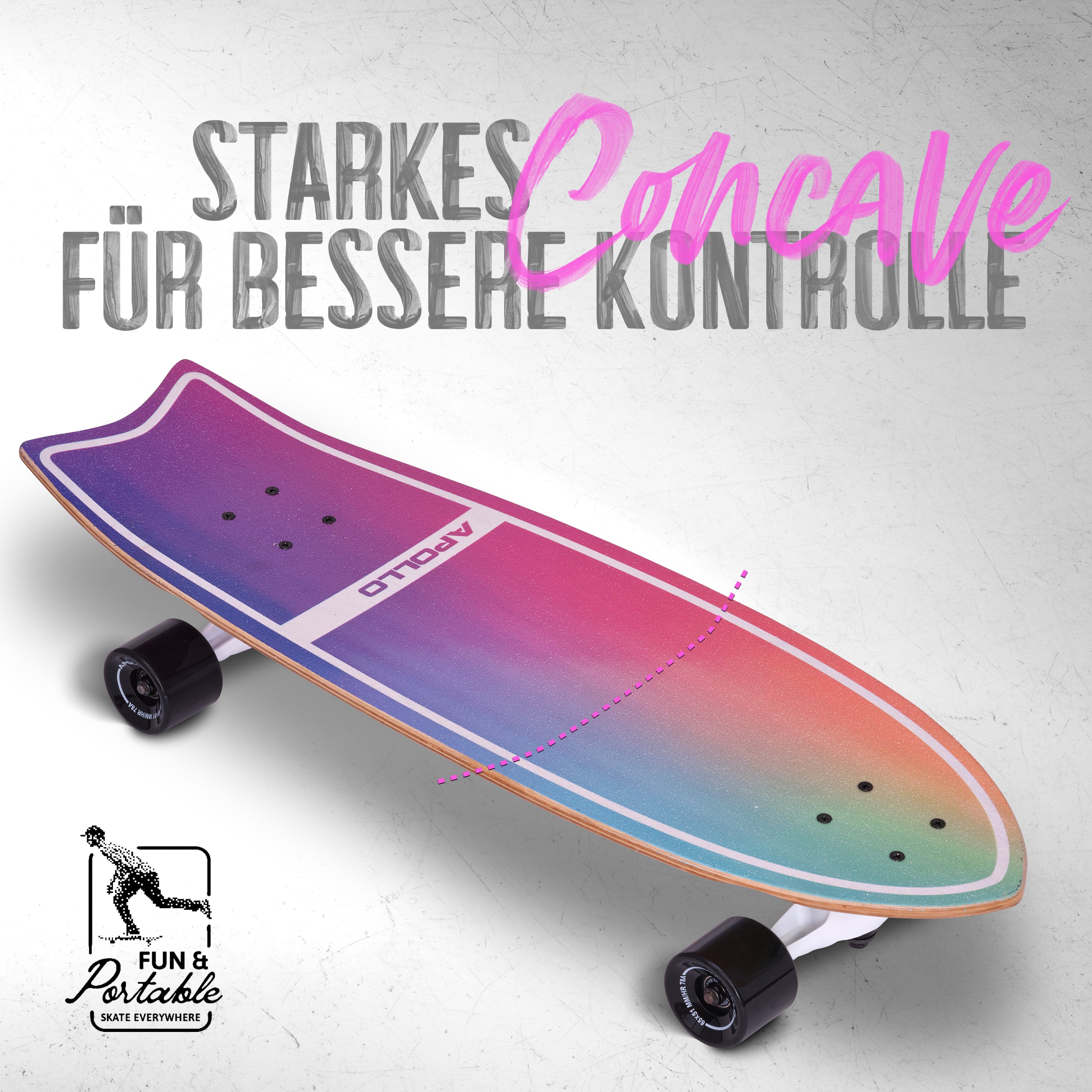 Apollo - Surf Style Board - Apollo Rainbow -