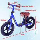 Apollo - Aviator Laufrad, sicheres Laufrad 12 Zoll - Dunkelblau
