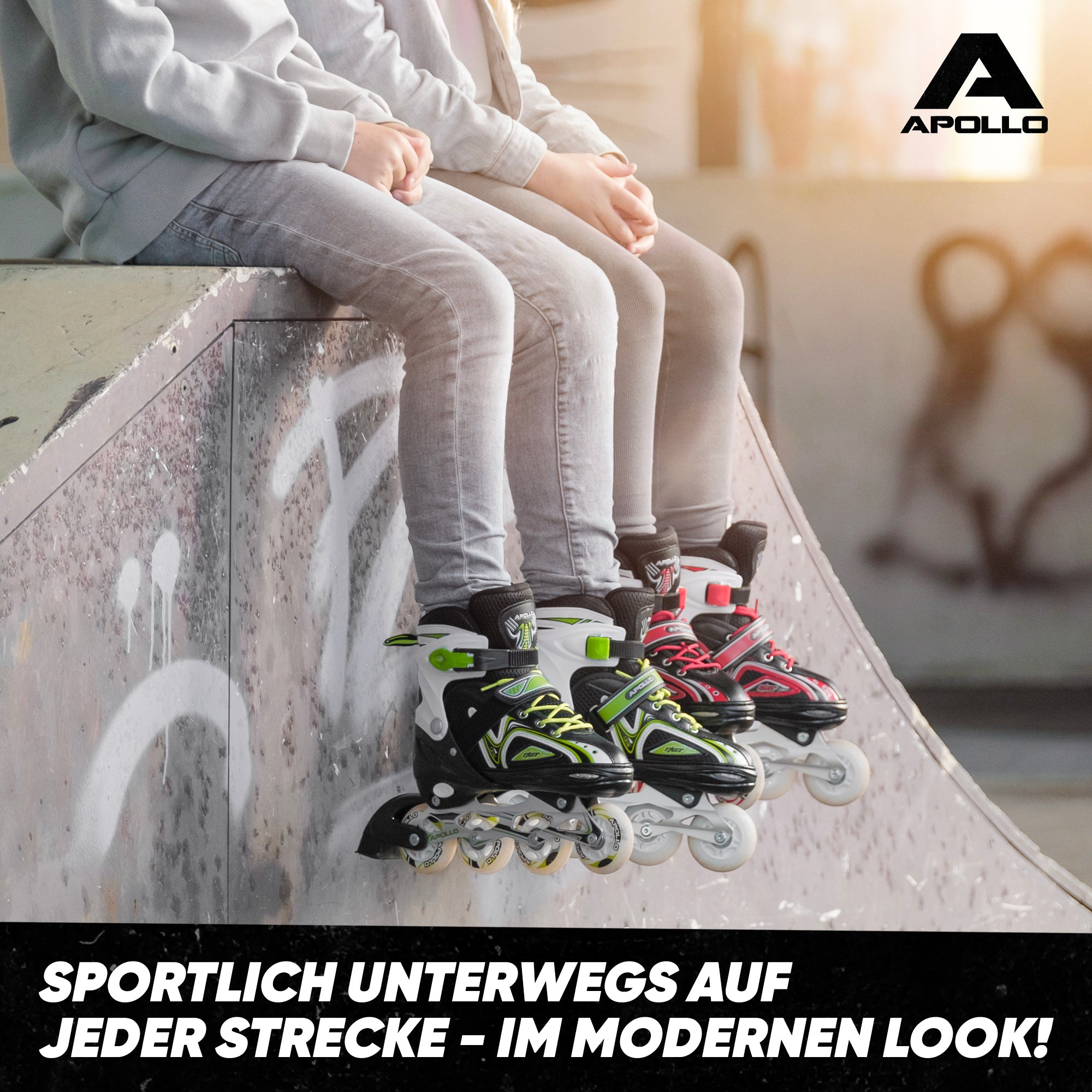 Apollo - Super Blade größenverstellbare Inlineskates - Rot -