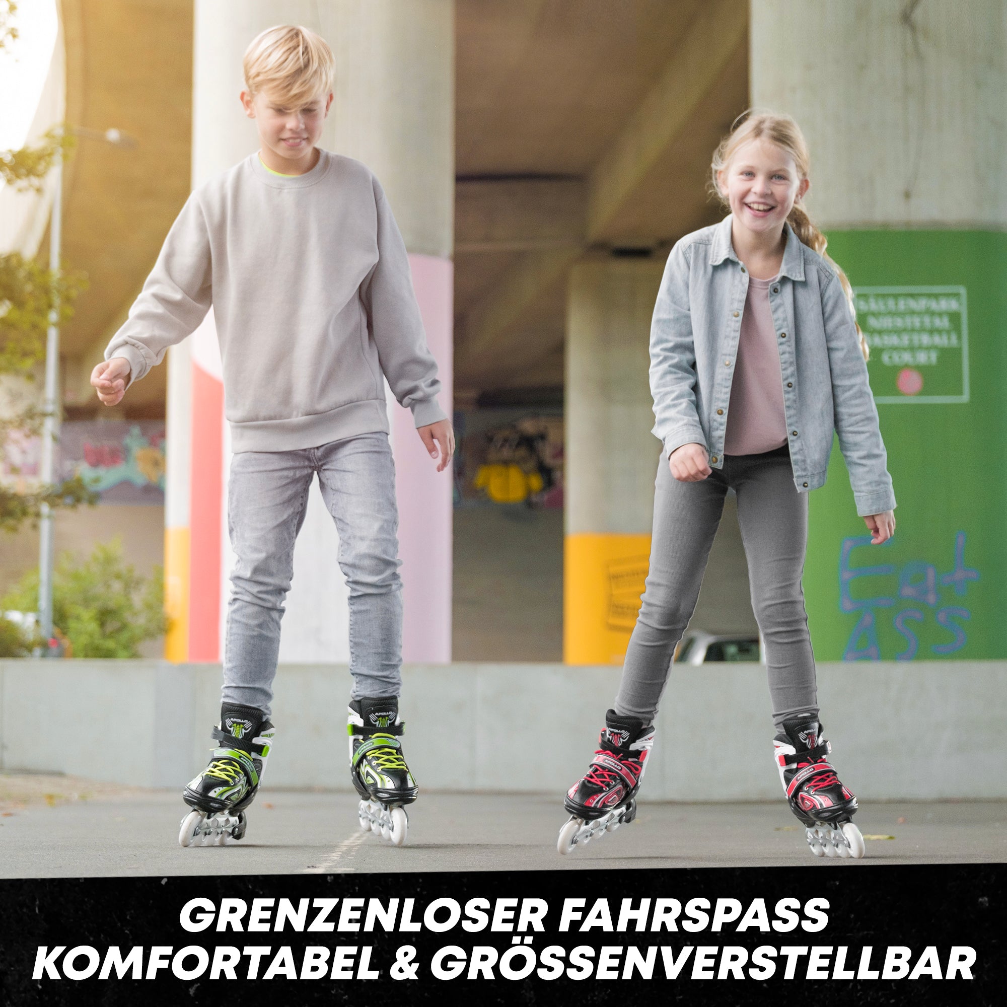 Apollo - Super Blade größenverstellbare Inlineskates - Rot -