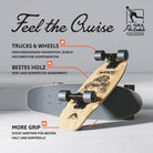 Apollo - Mini-Longboard - Weird - 27" Midi Cruiser als Komplett-Board -