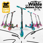 Apollo - 145mm City Scooter mit Federung "Skyracer" klappbar und höhenverstellbar - Starlight
