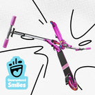 Apollo - 145mm City Scooter mit Federung "Skyracer" klappbar und höhenverstellbar - Rosa Weiß