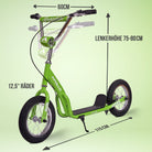 Apollo - Retro Scooter Paradise Roller mit Luftreifen 12,5 Zoll - Grün