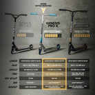 Apollo - High End Stunt Scooter - Genesis Pro X Stuntscooter mit ABEC 9 Kugellagern - Gold